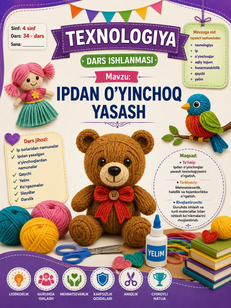 Ipdan o'yinchoq yasash — muqova